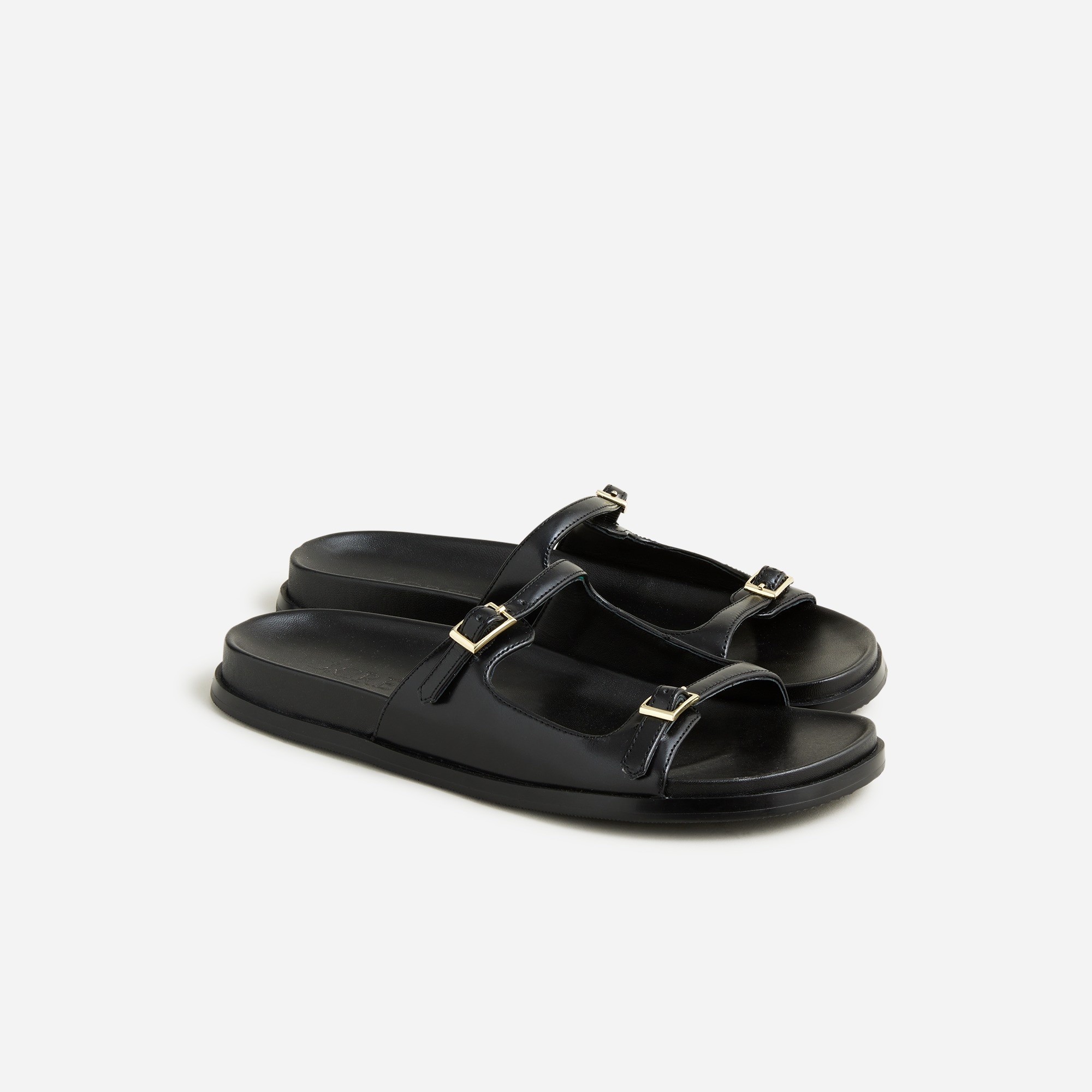 womens Colbie buckle sandals in leather