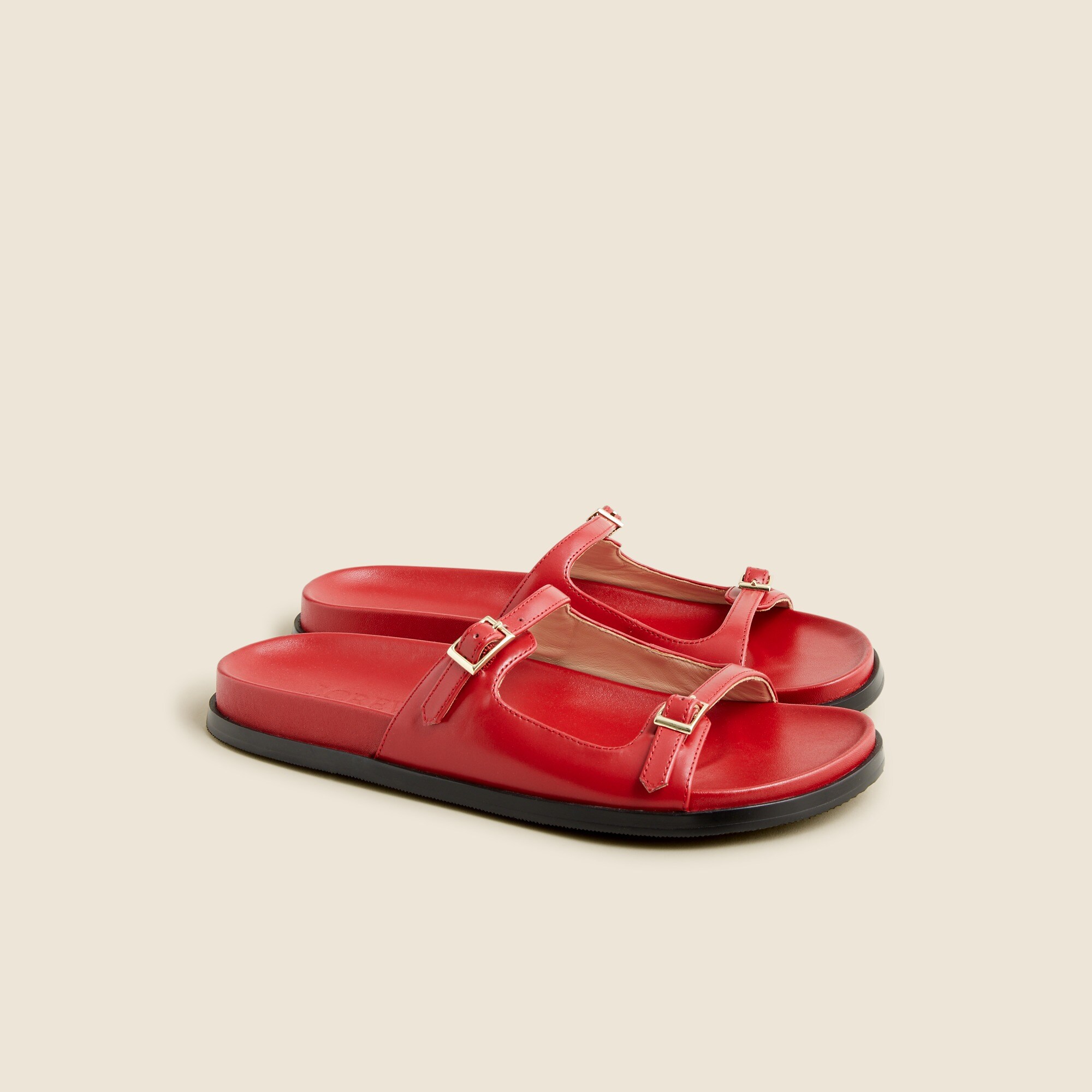 Colbie buckle sandals in leather