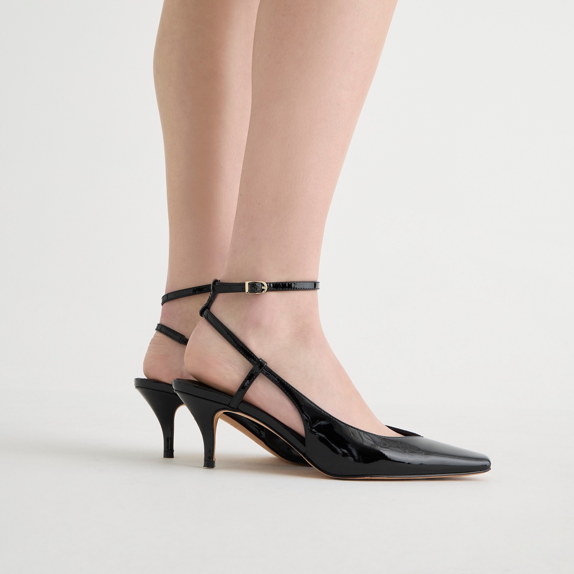 j.crew: leona ankle-strap heels in patent leather for women