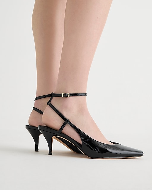 womens Leona ankle-strap heels in patent leather