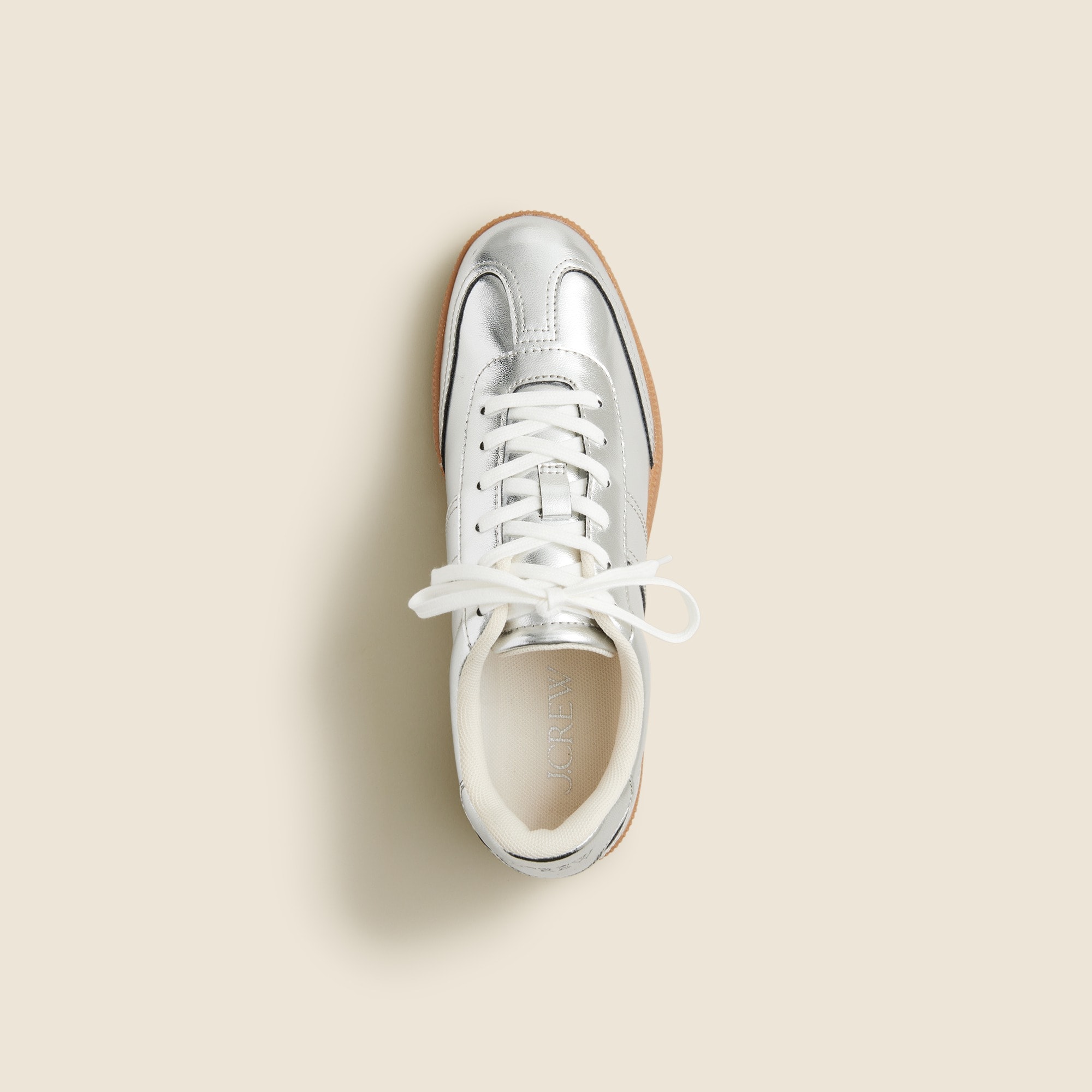 J.Crew field sneakers in metallic