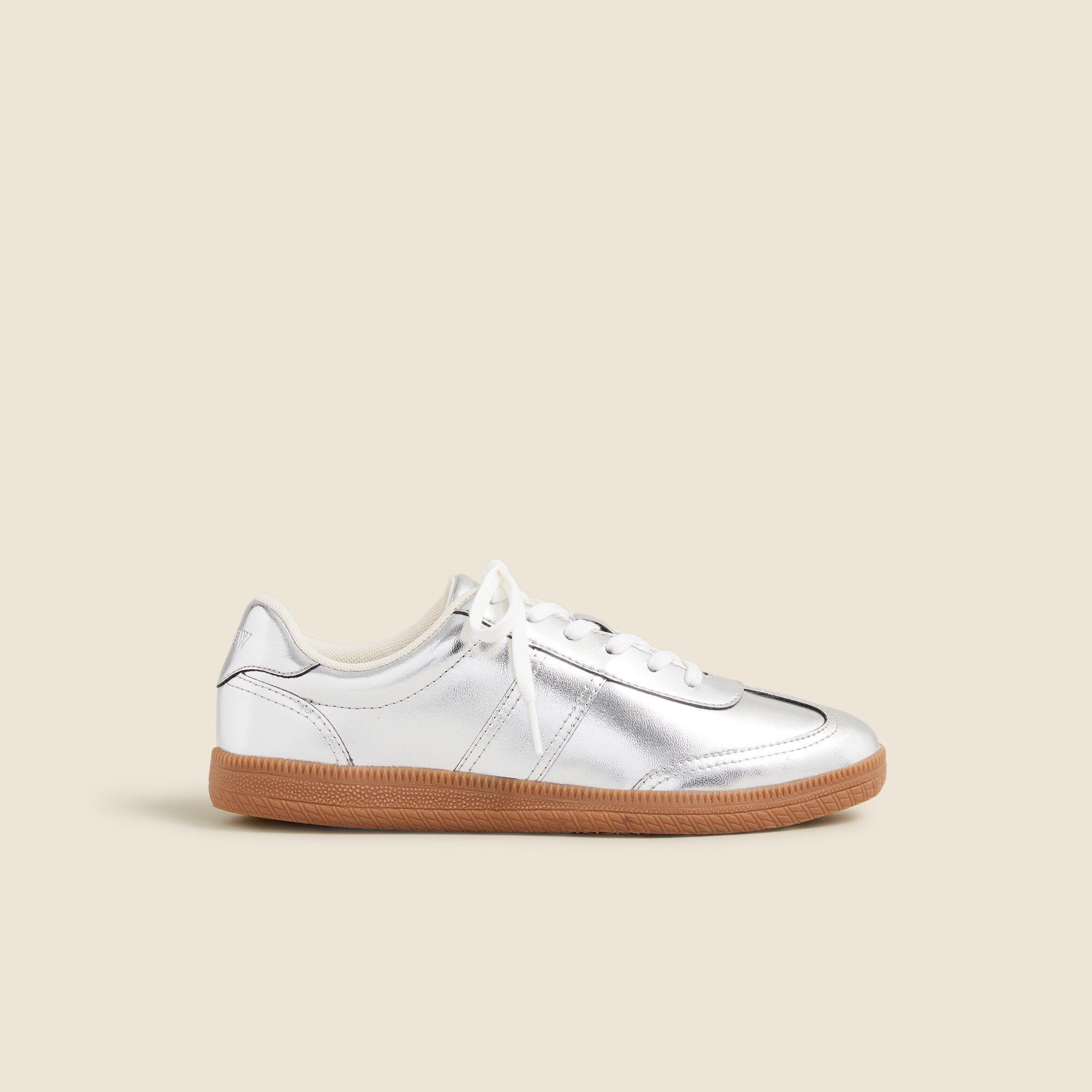 J.Crew field sneakers in metallic