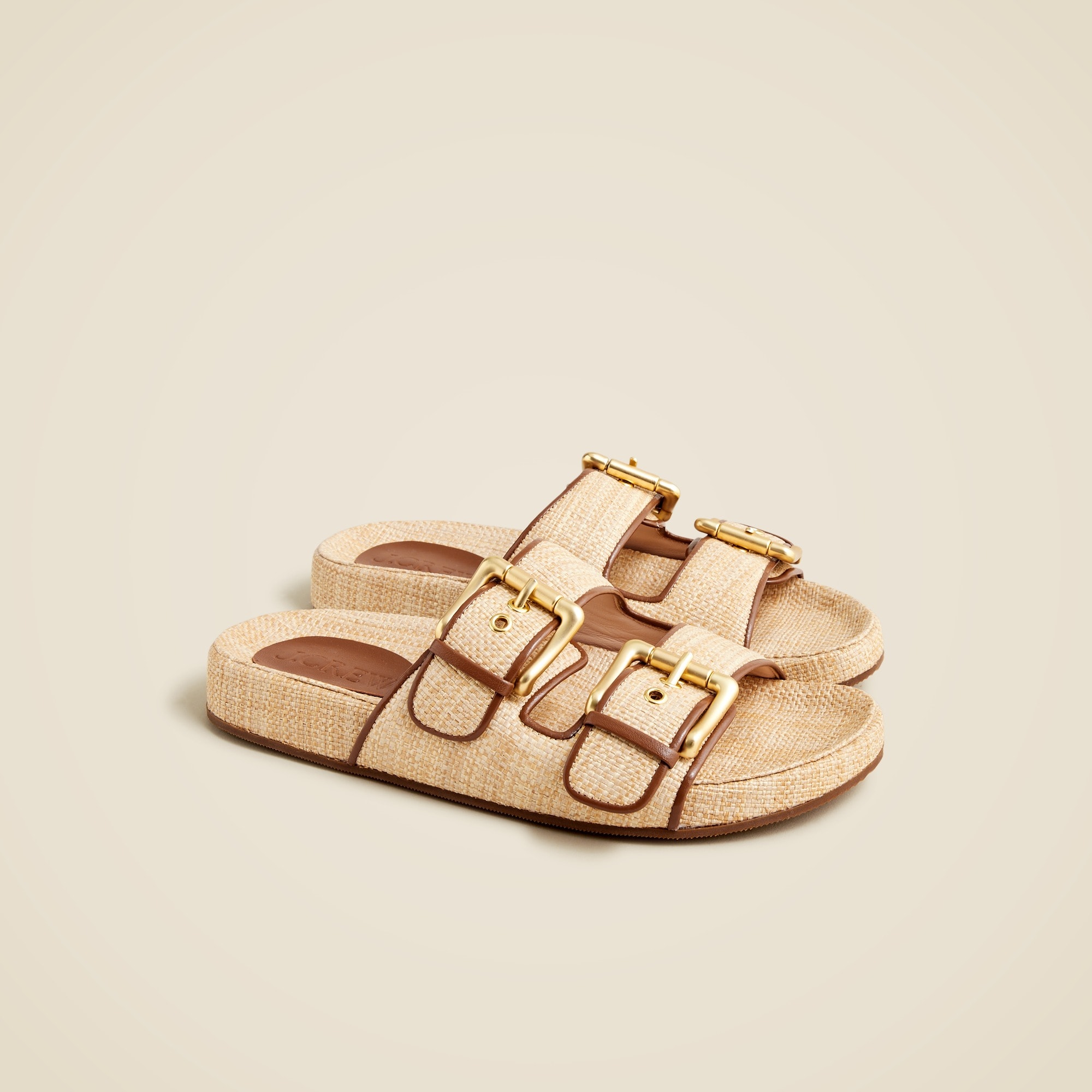 Marlow sandals in raffia from J.Crew - $143