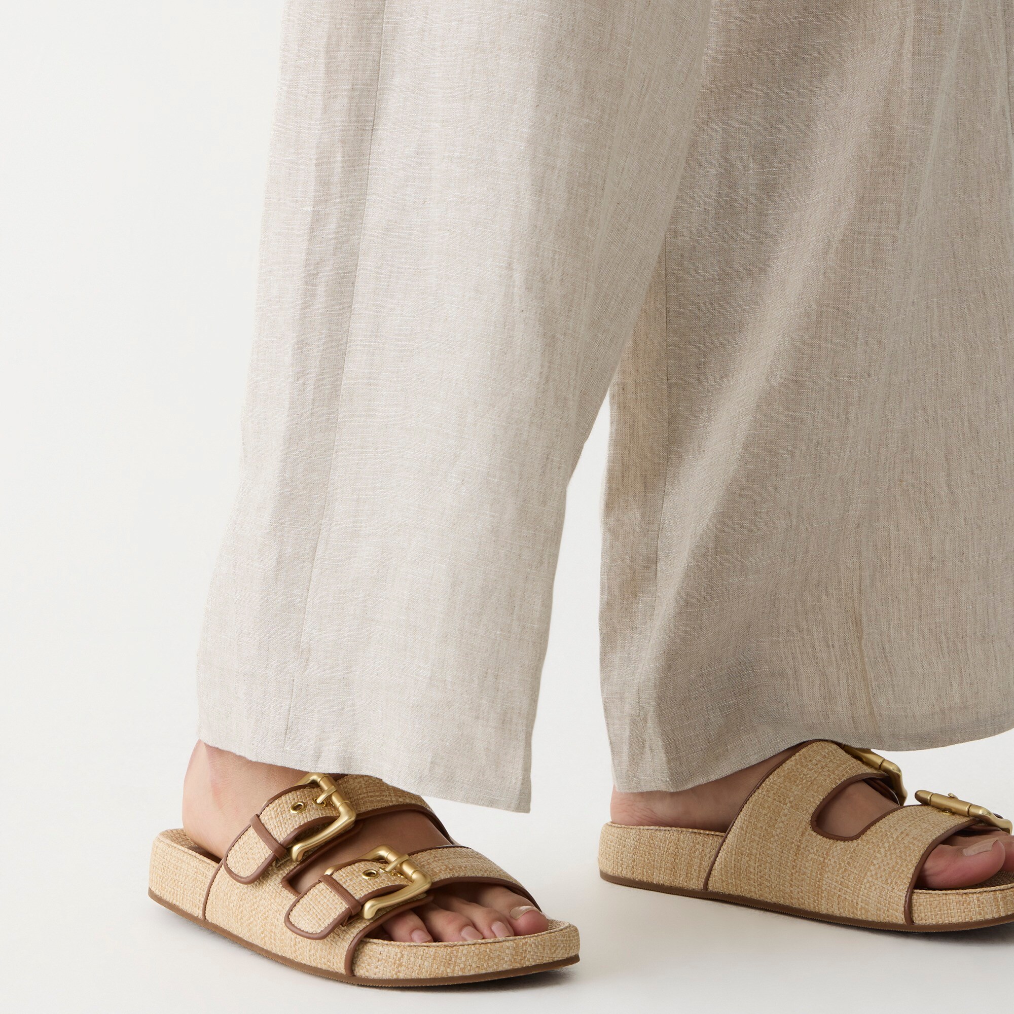 Marlow sandals in raffia