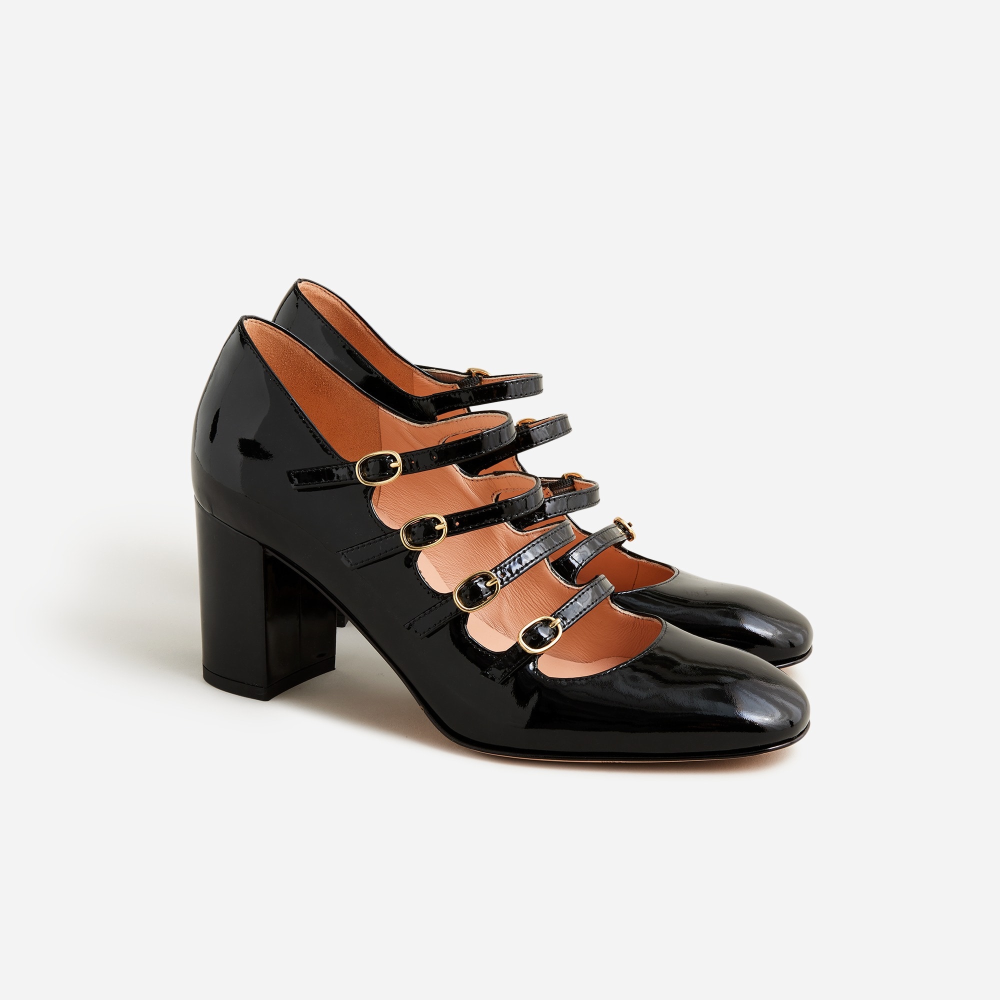 womens Maisie multistrap heels in patent leather