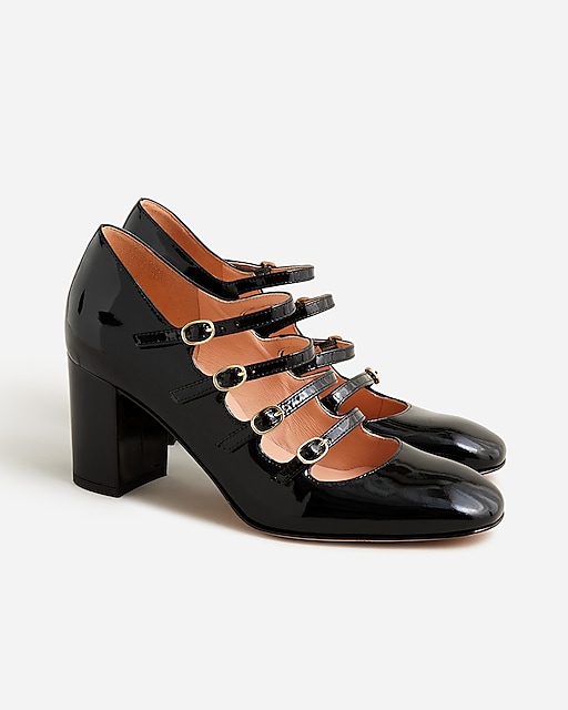 womens Pre-order Maisie multistrap heels in patent leather