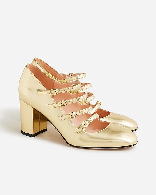  Maisie multistrap heels in metallic