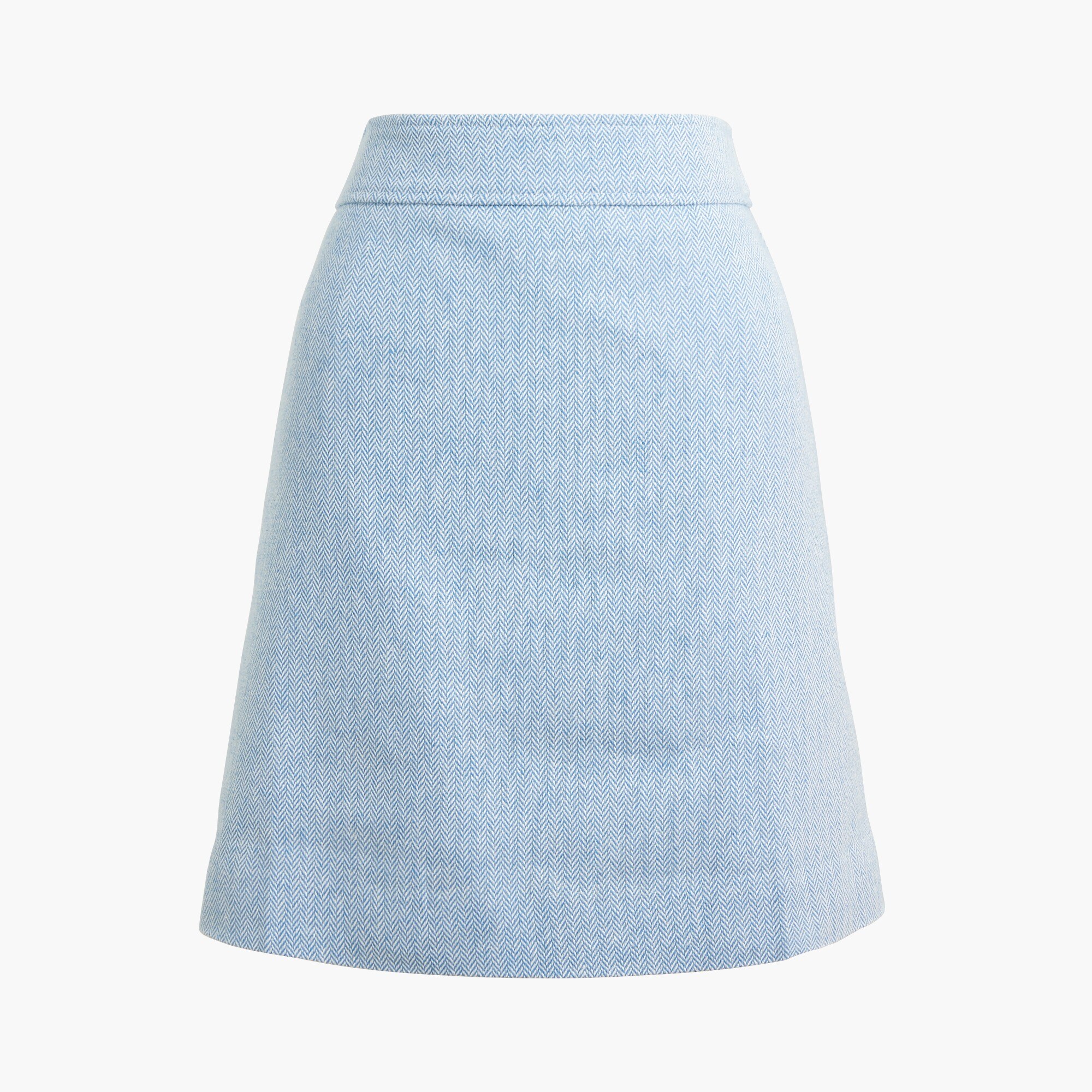 herringbone a-line skirt for women