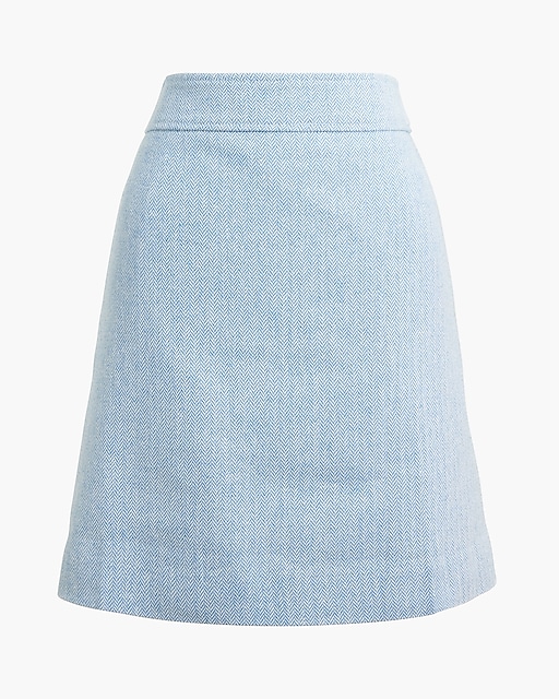  Herringbone A-line skirt