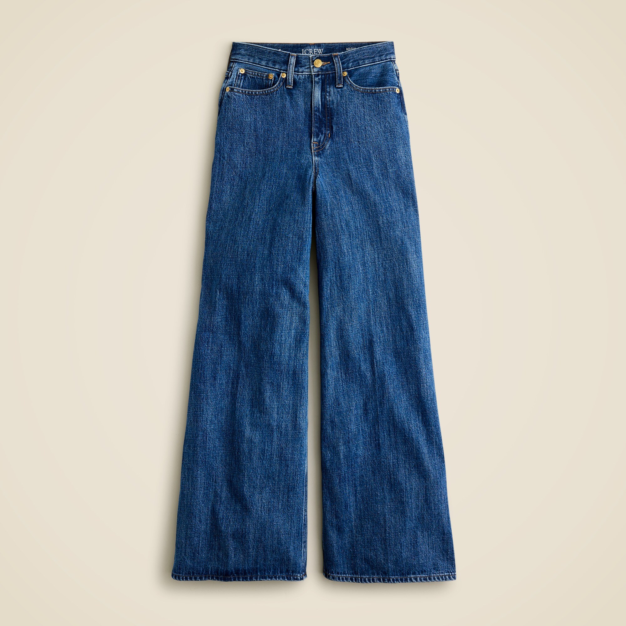High-rise superwide-leg jean in Laura wash
