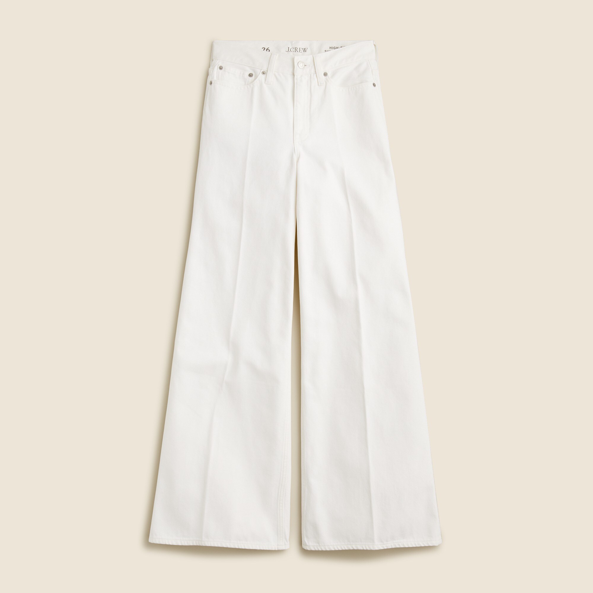 High-rise Superwide-leg Jean In White For Women | J.Crew