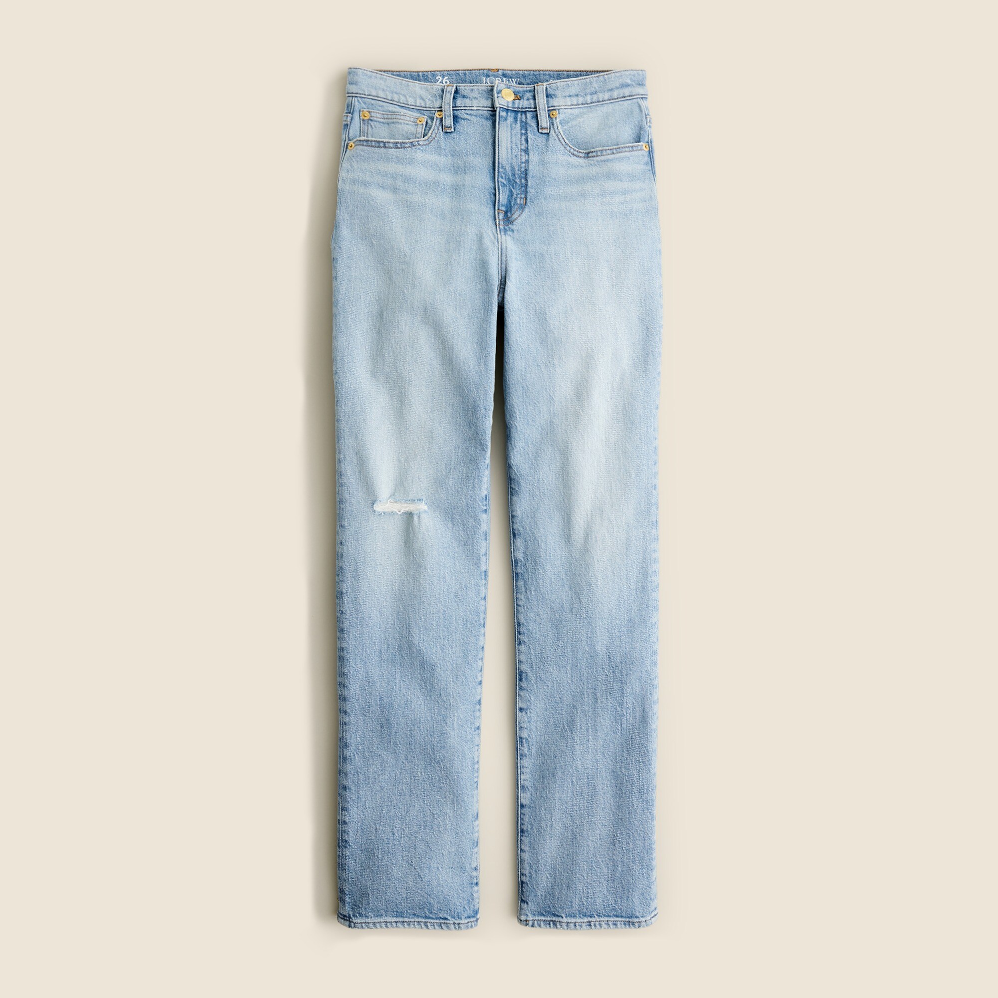 J.Crew: Classic Straight Jean In Tompkin Wash For Women