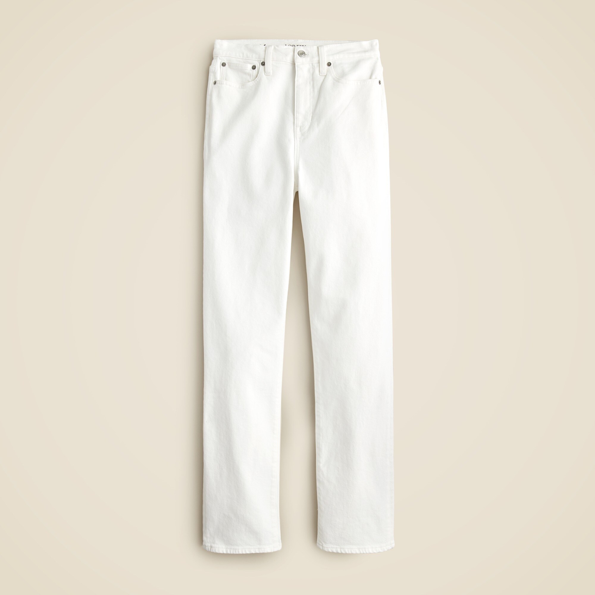 Classic straight jean in white