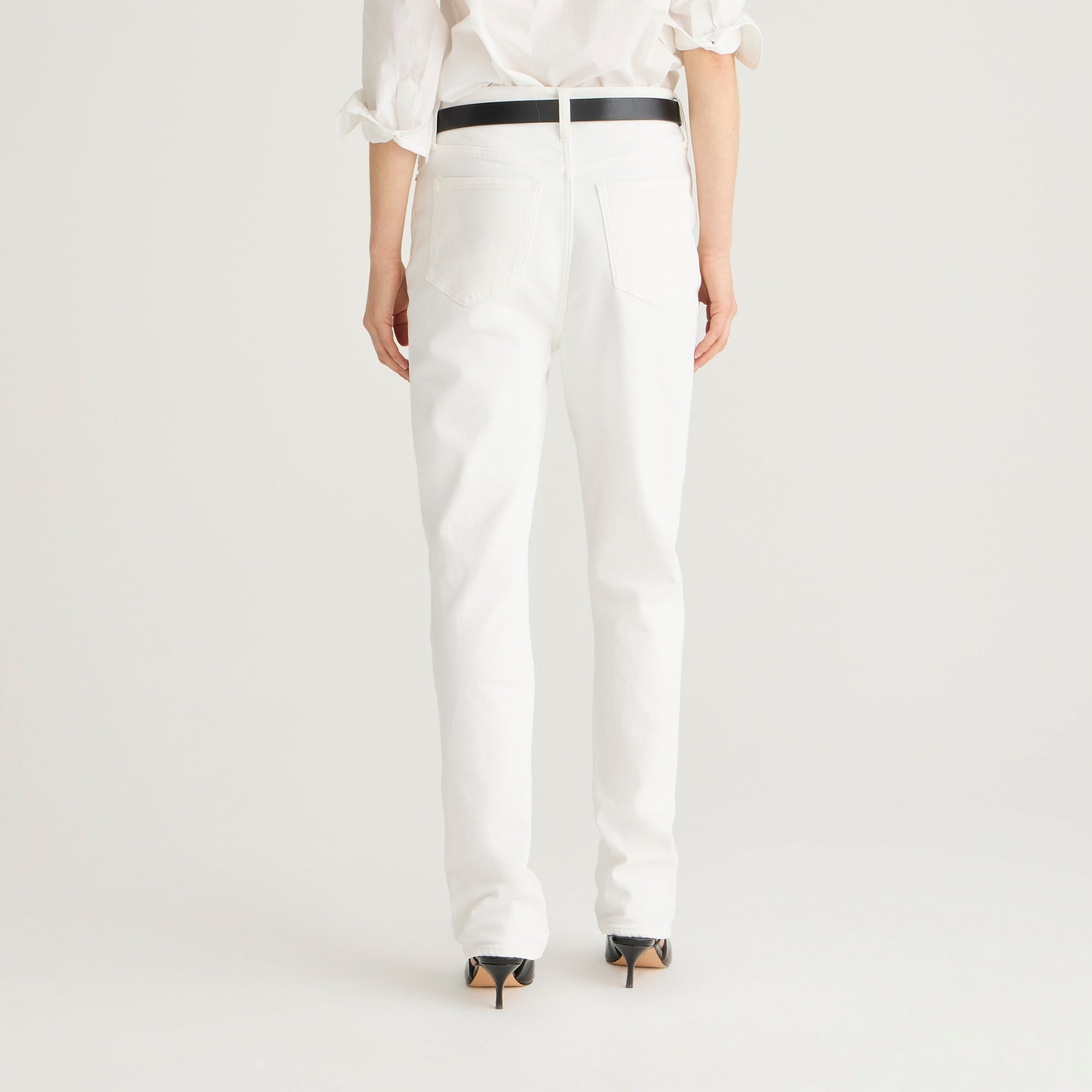 Classic straight jean in white - image 4