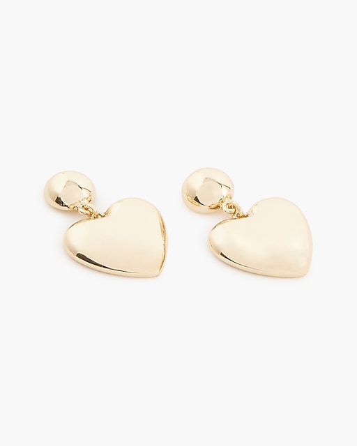  Gold heart earrings