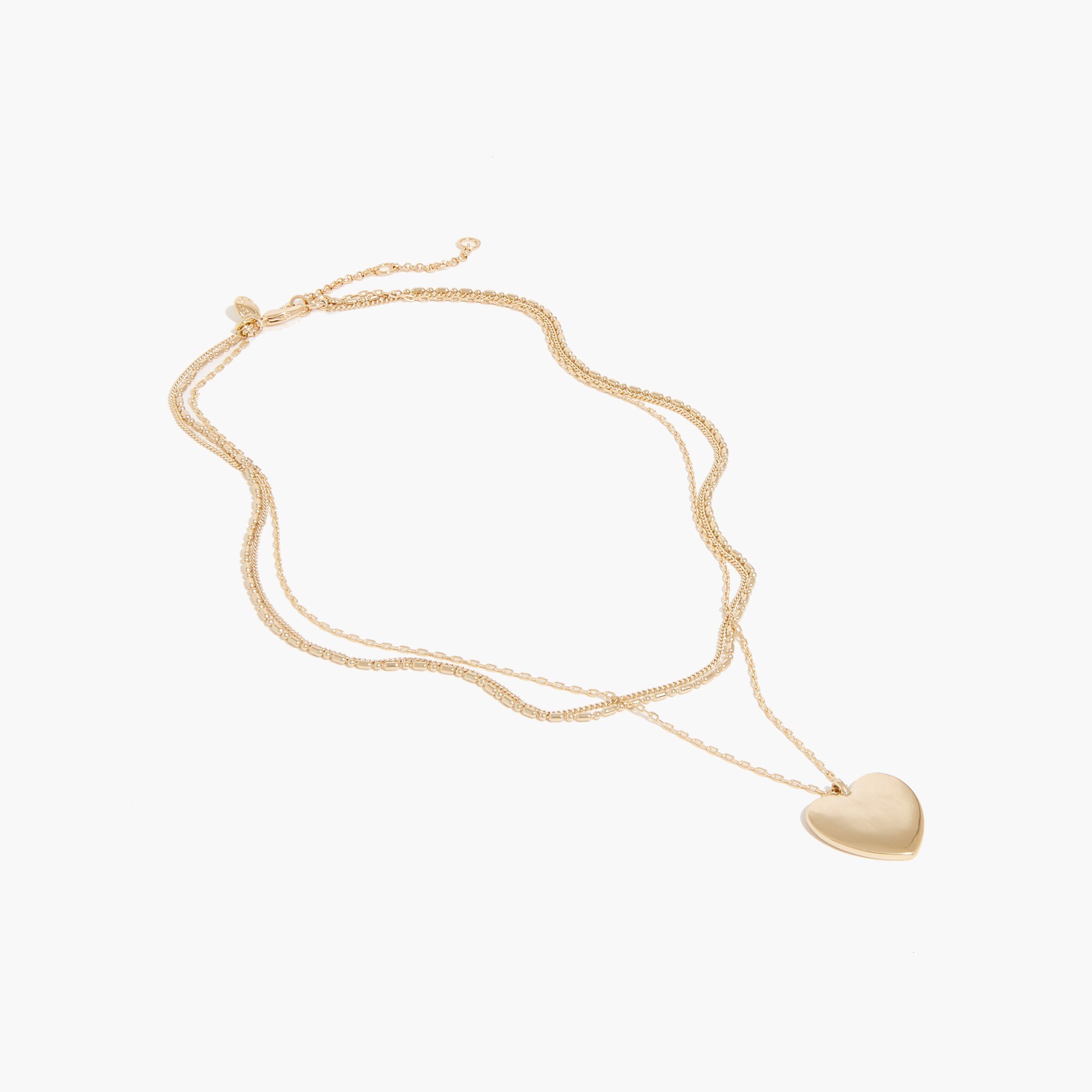 Heart layering necklace