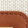 Edie crossbody bag in Italian croc-embossed leather IVORY ENGLISH SADDLE