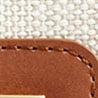 Edie crossbody bag in patent leather IVORY ENGLISH SADDLE