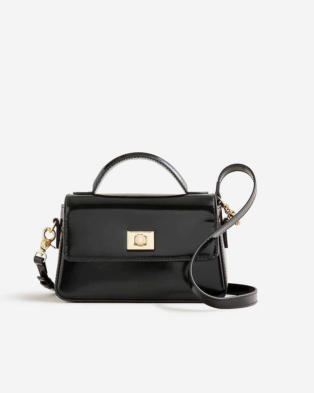 Small Edie top-handle bag in Italian leather