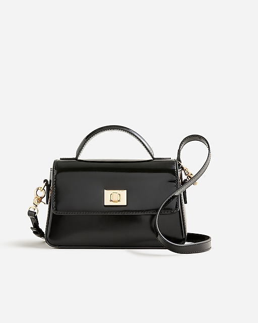 womens Small Edie top-handle bag in Italian leather
