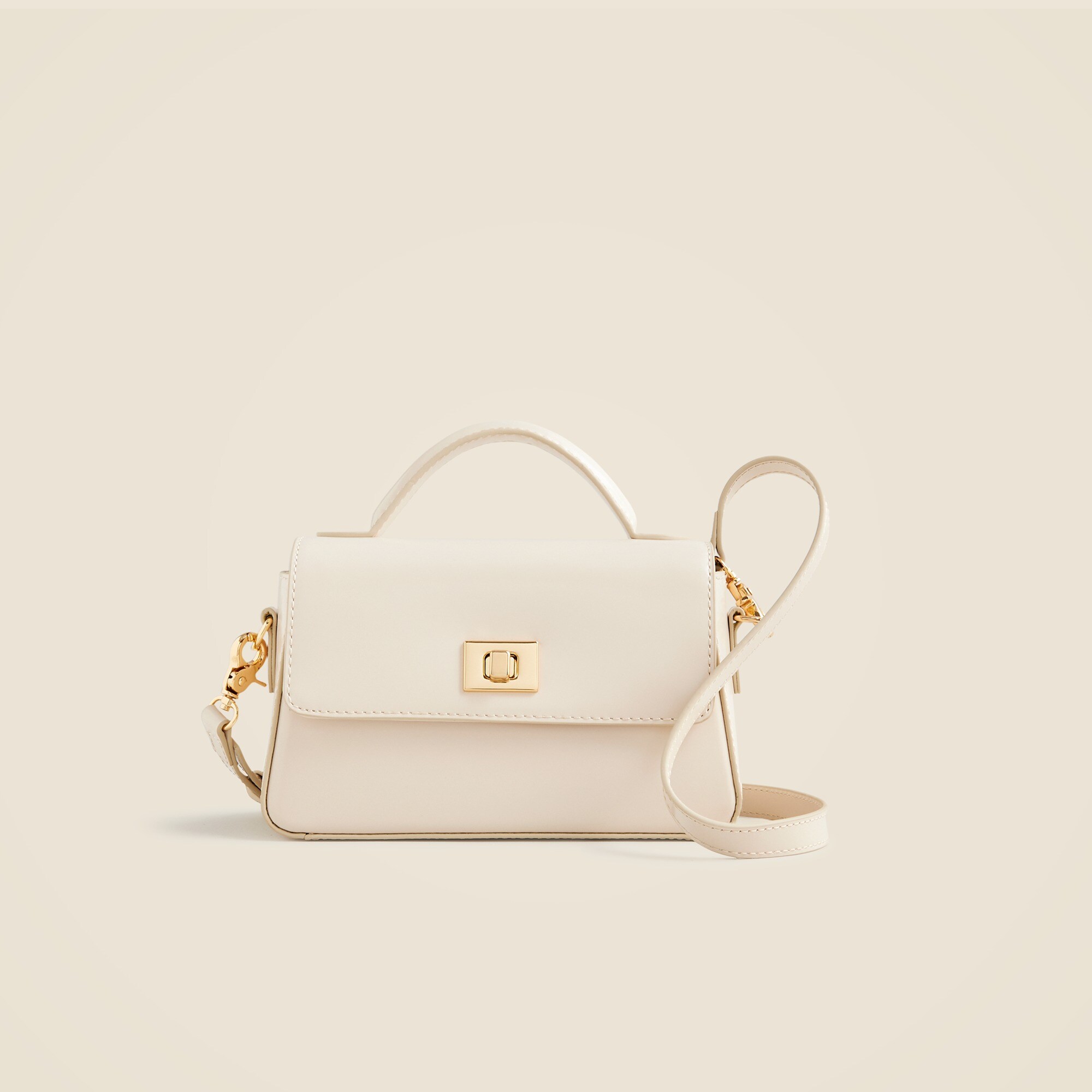 womens Small Edie top-handle bag in Italian leather