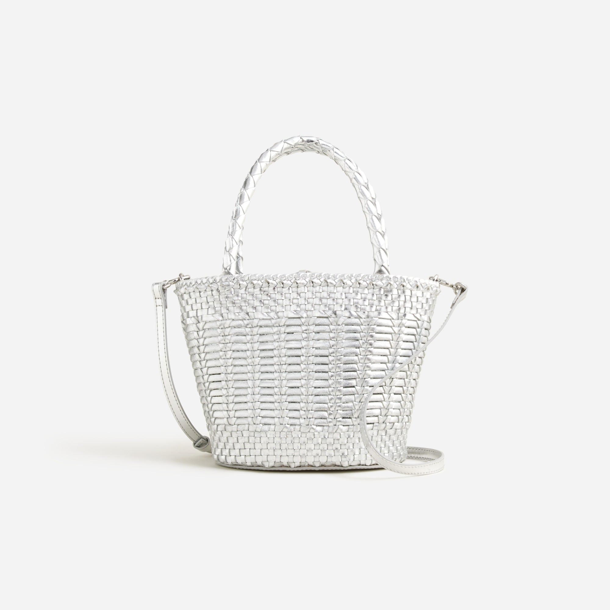  Small open-weave bag in leather