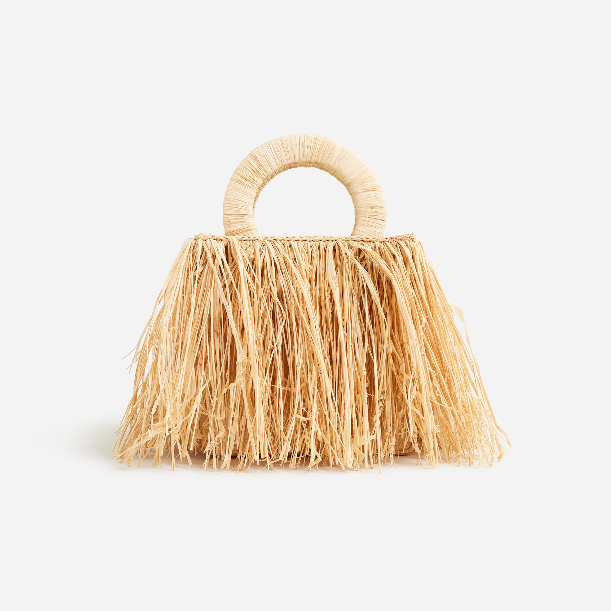 Fringe straw bag