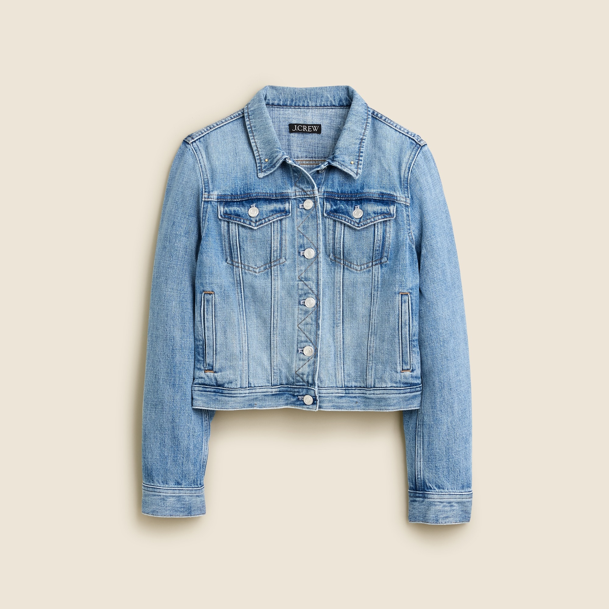 Classic Denim Jacket In Brilliant Day Wash For Women | J.Crew