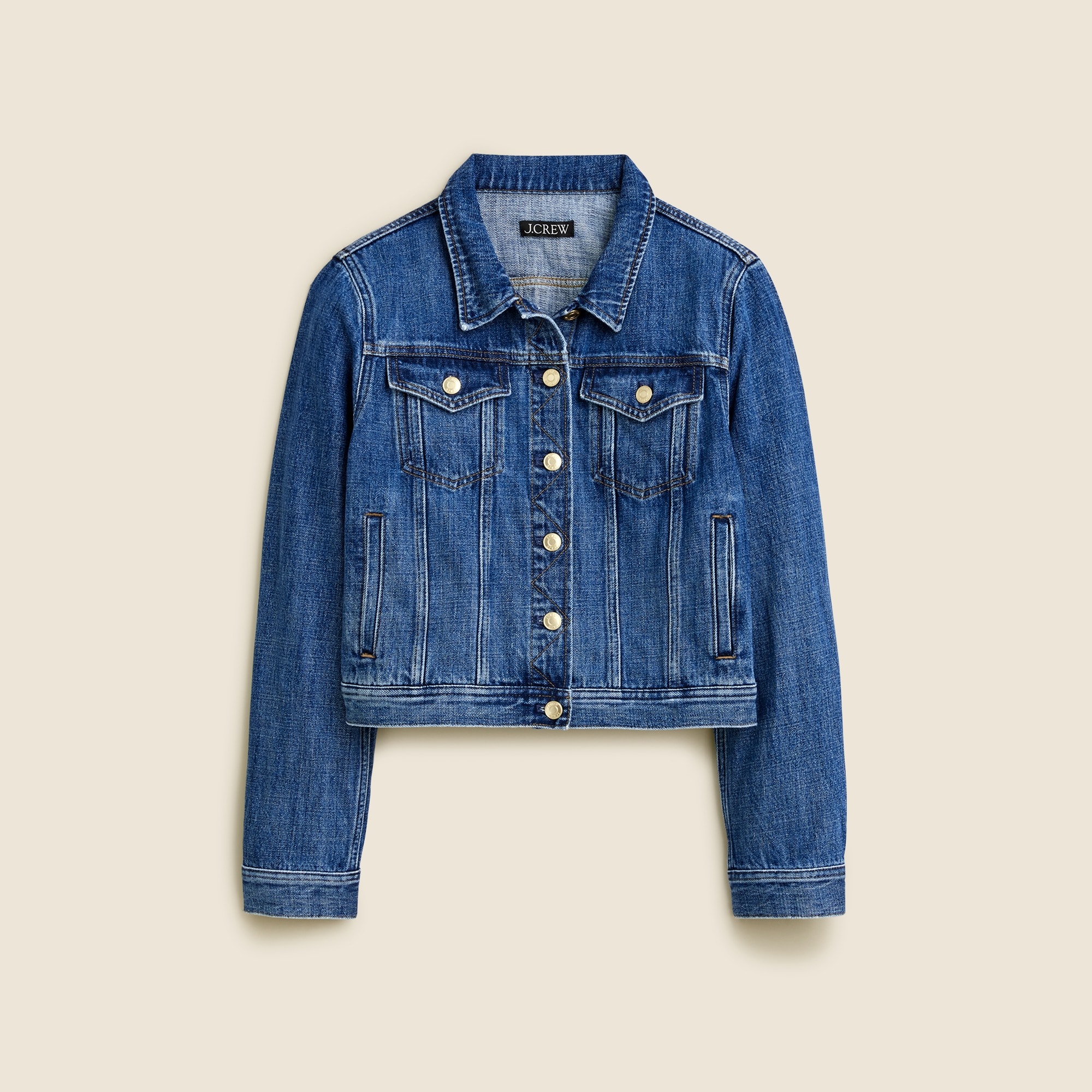 New Classic Denim Jacket In Alicia Wash For Women | J.Crew