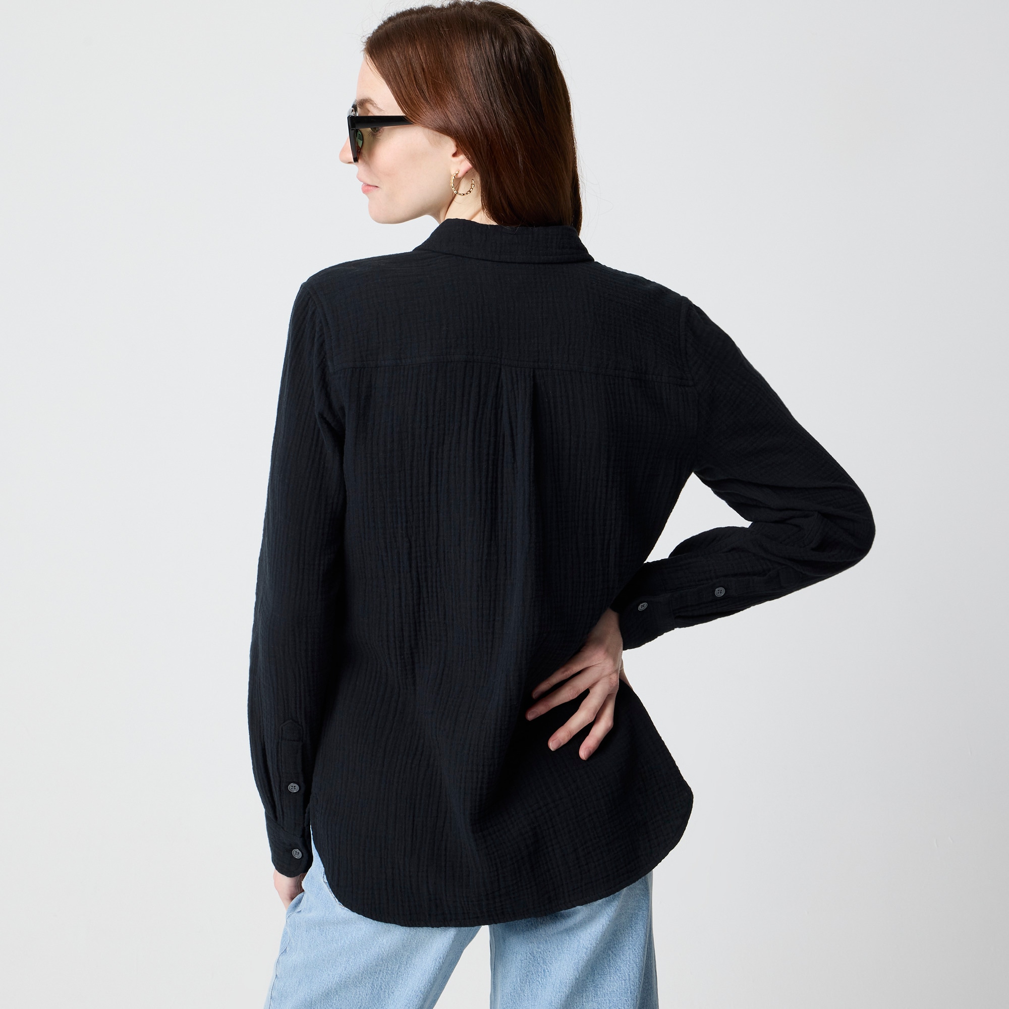 Double-gauze button-up shirt - image 3