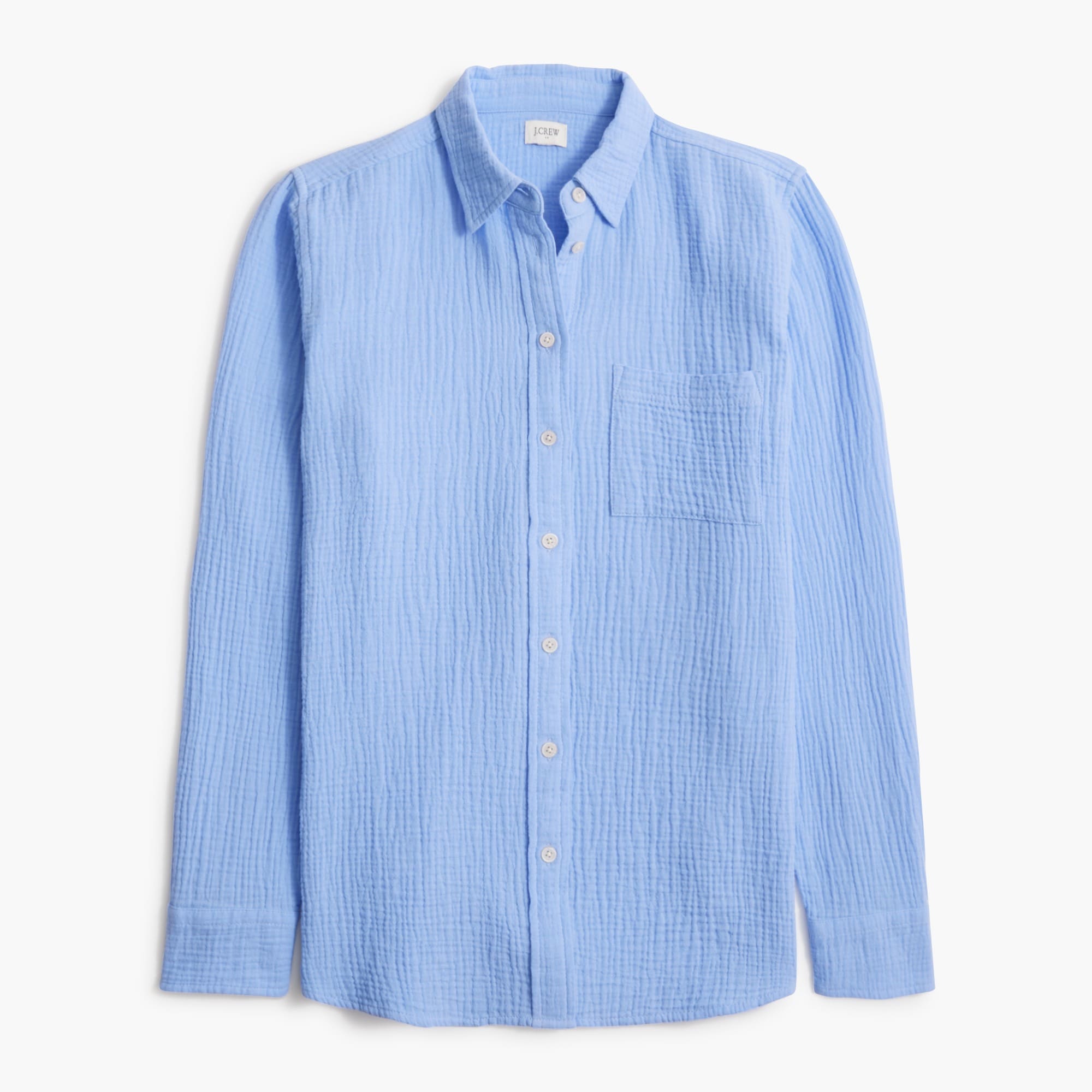 womens Gauze button-up shirt