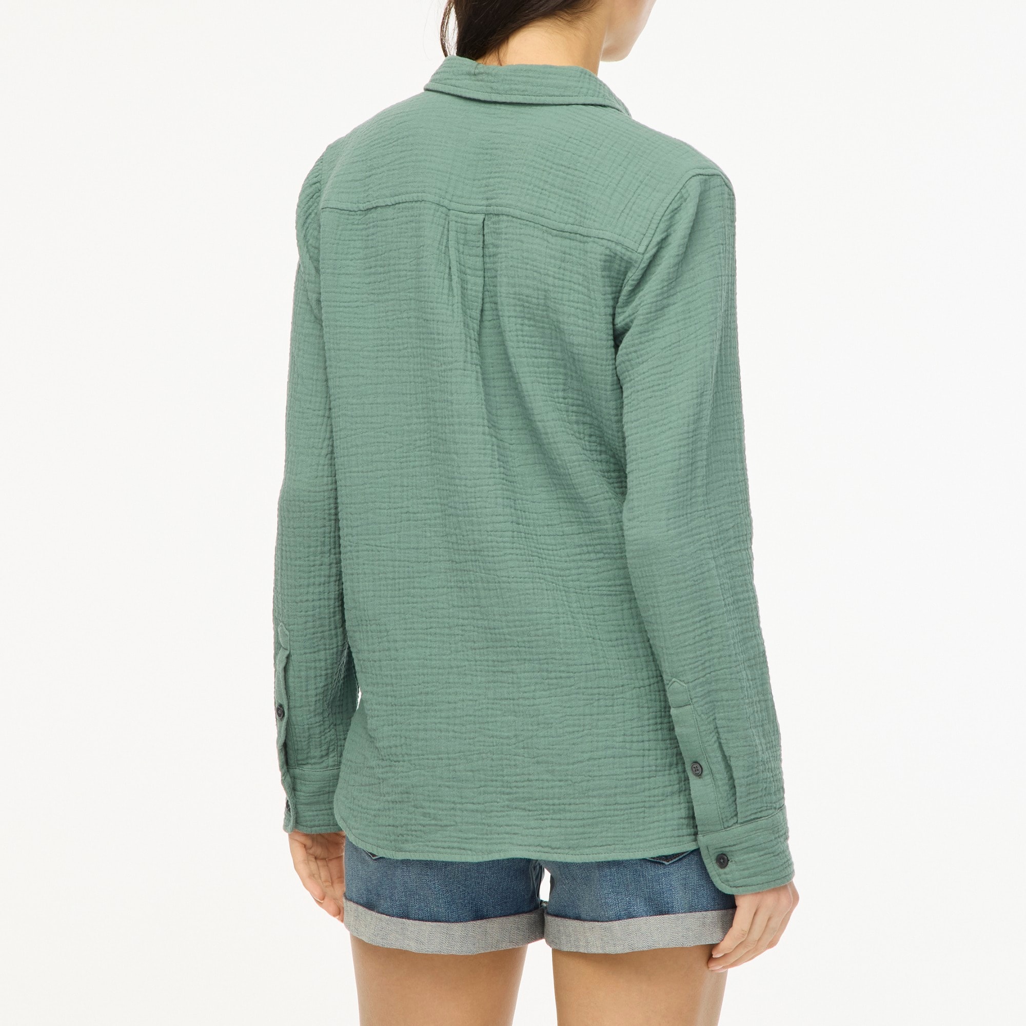 Gauze button-up shirt