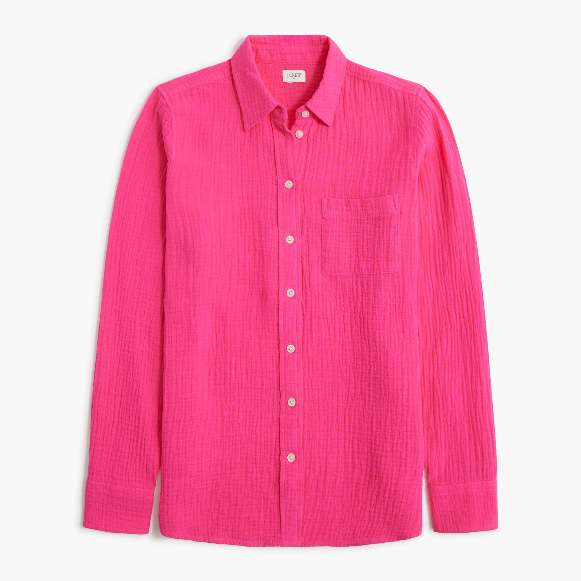  Double-gauze button-up shirt