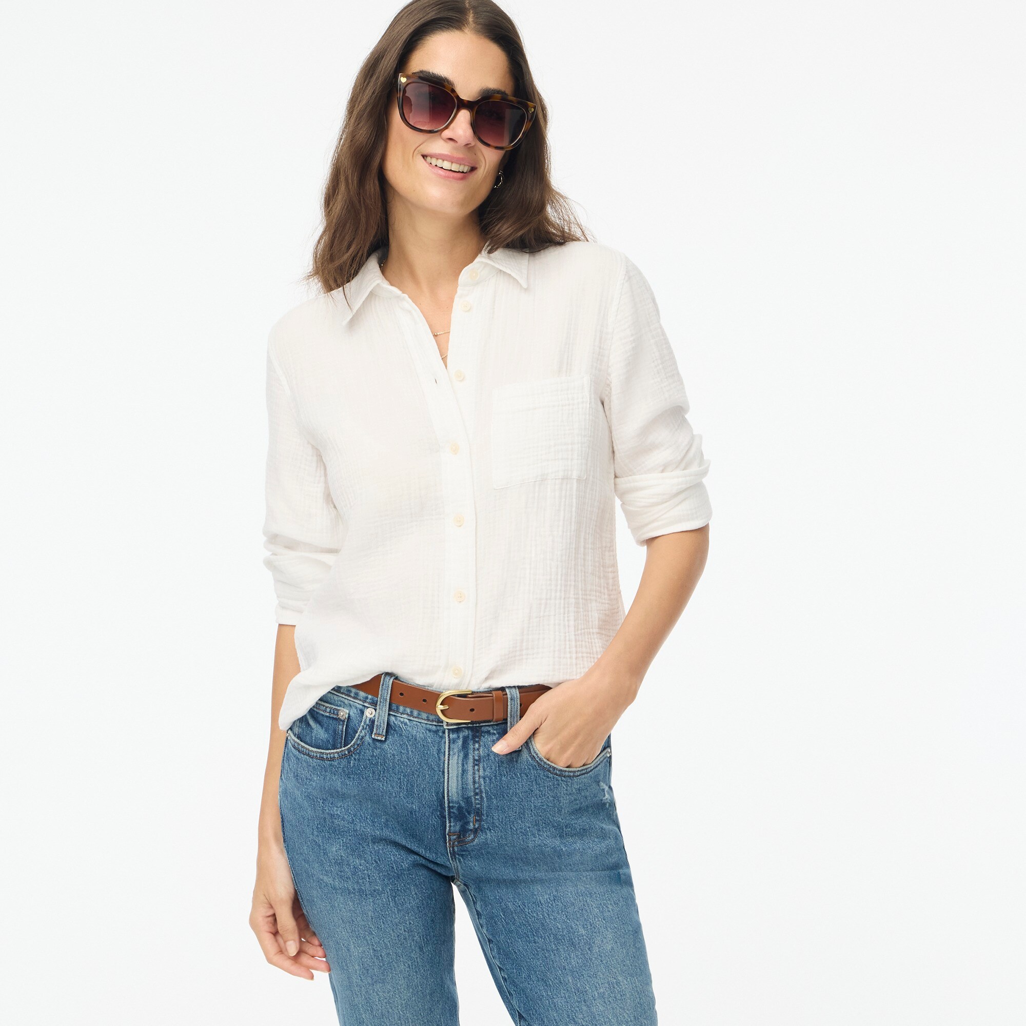 Women's button down dress shirts short sleeve hotsell
