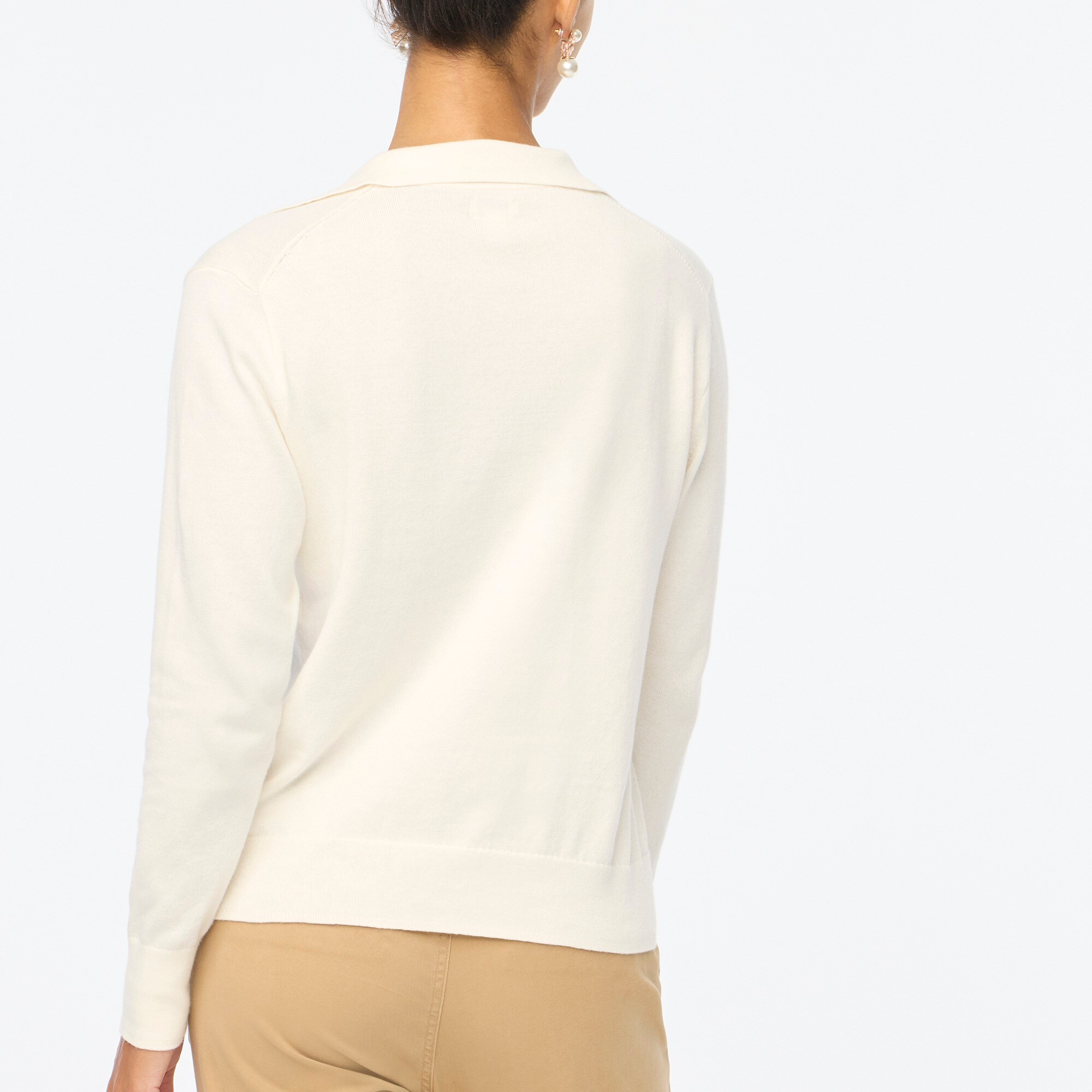 Cotton sweater-polo