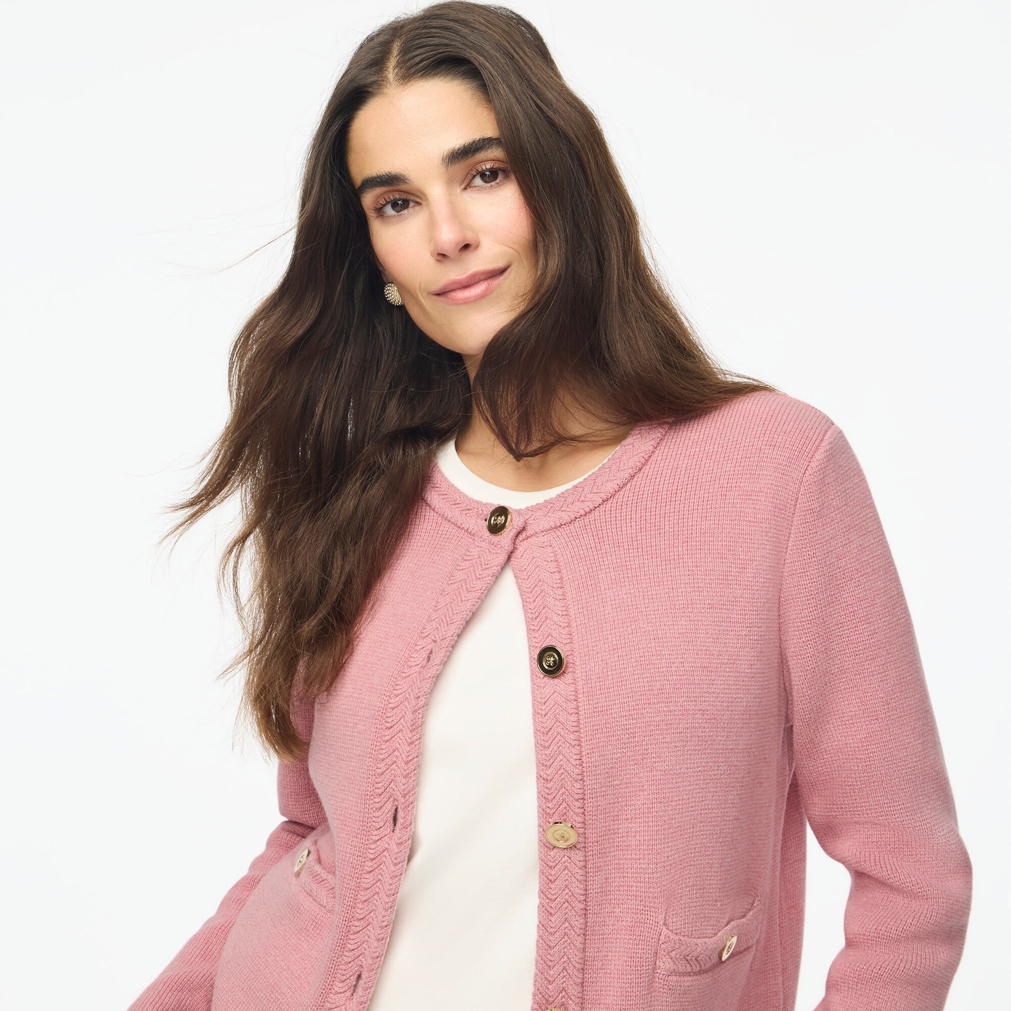 Cotton lady jacket cardigan sweater