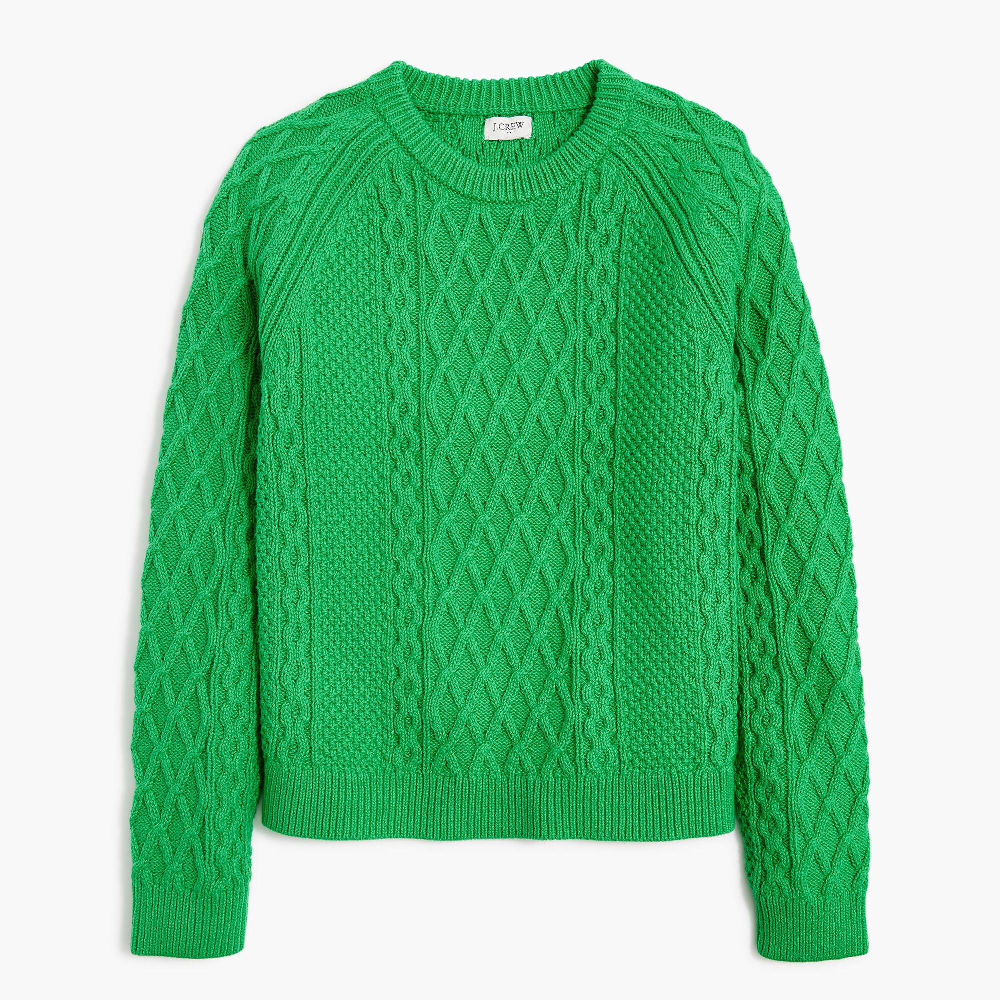  Cable crewneck sweater