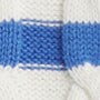 Striped cable crewneck sweater IVORY SEACOAST BLUE STR