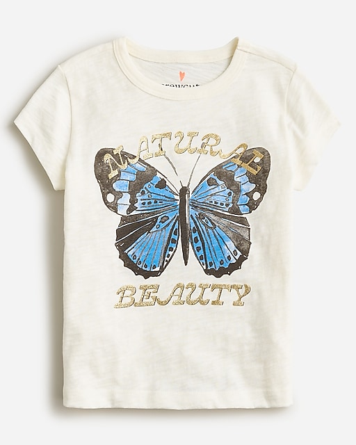 girls Girls' butterfly graphic T-shirt