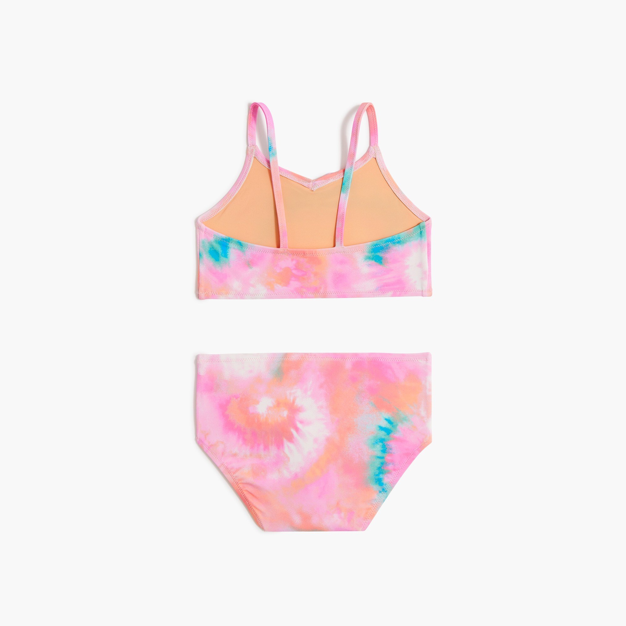 Girls' tie-dye bow bikini set