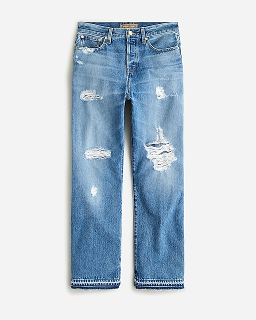  Point Sur distressed loose straight jean