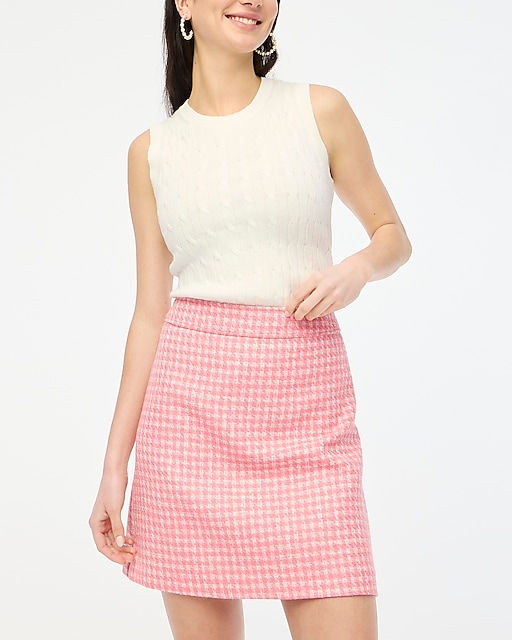 womens Tweed A-line skirt