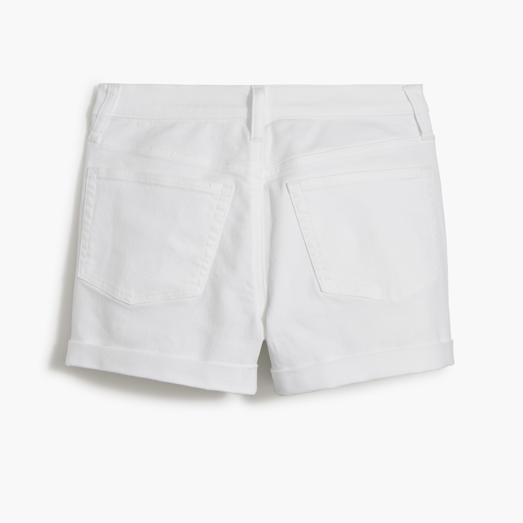 Classic white denim short