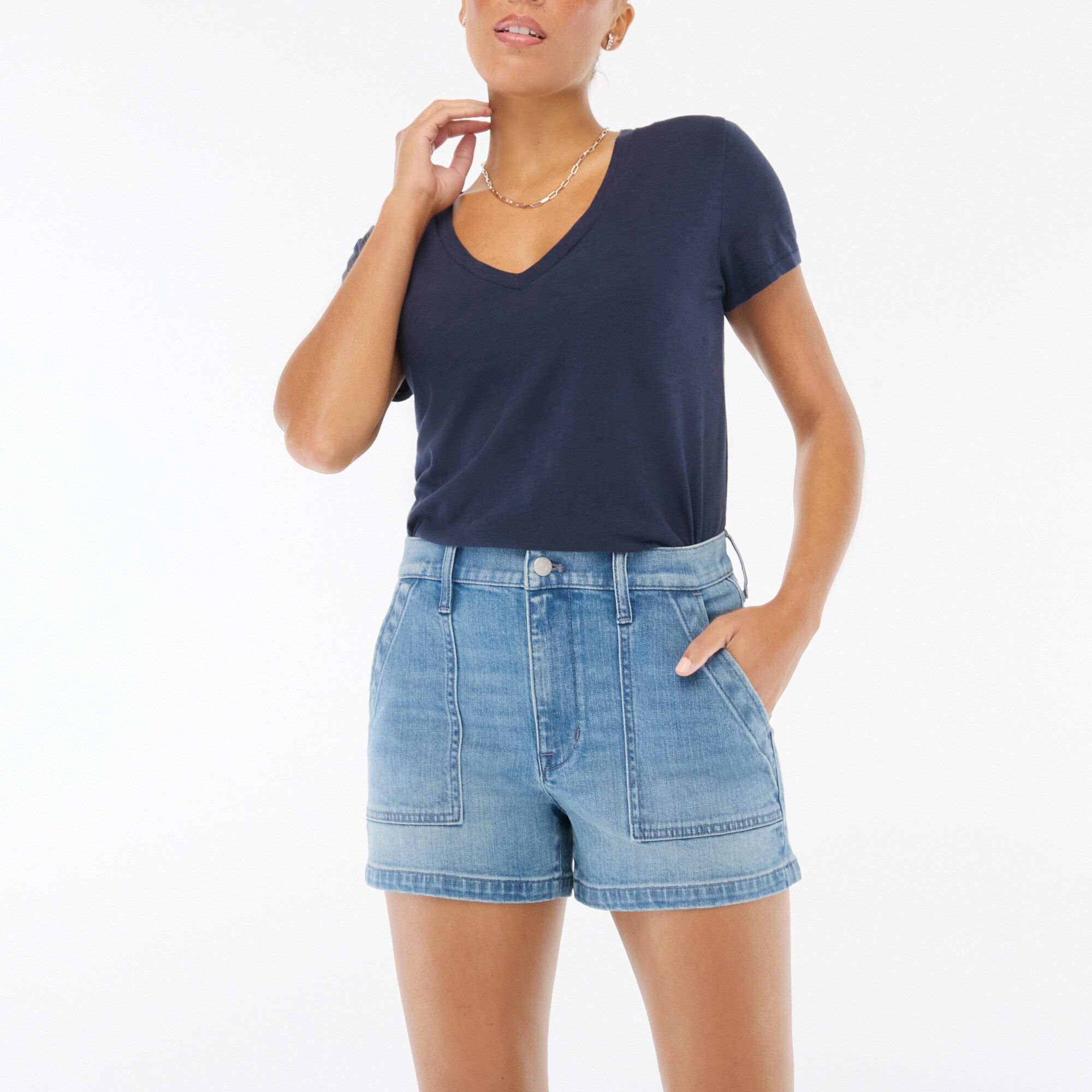 womens Utility denim short