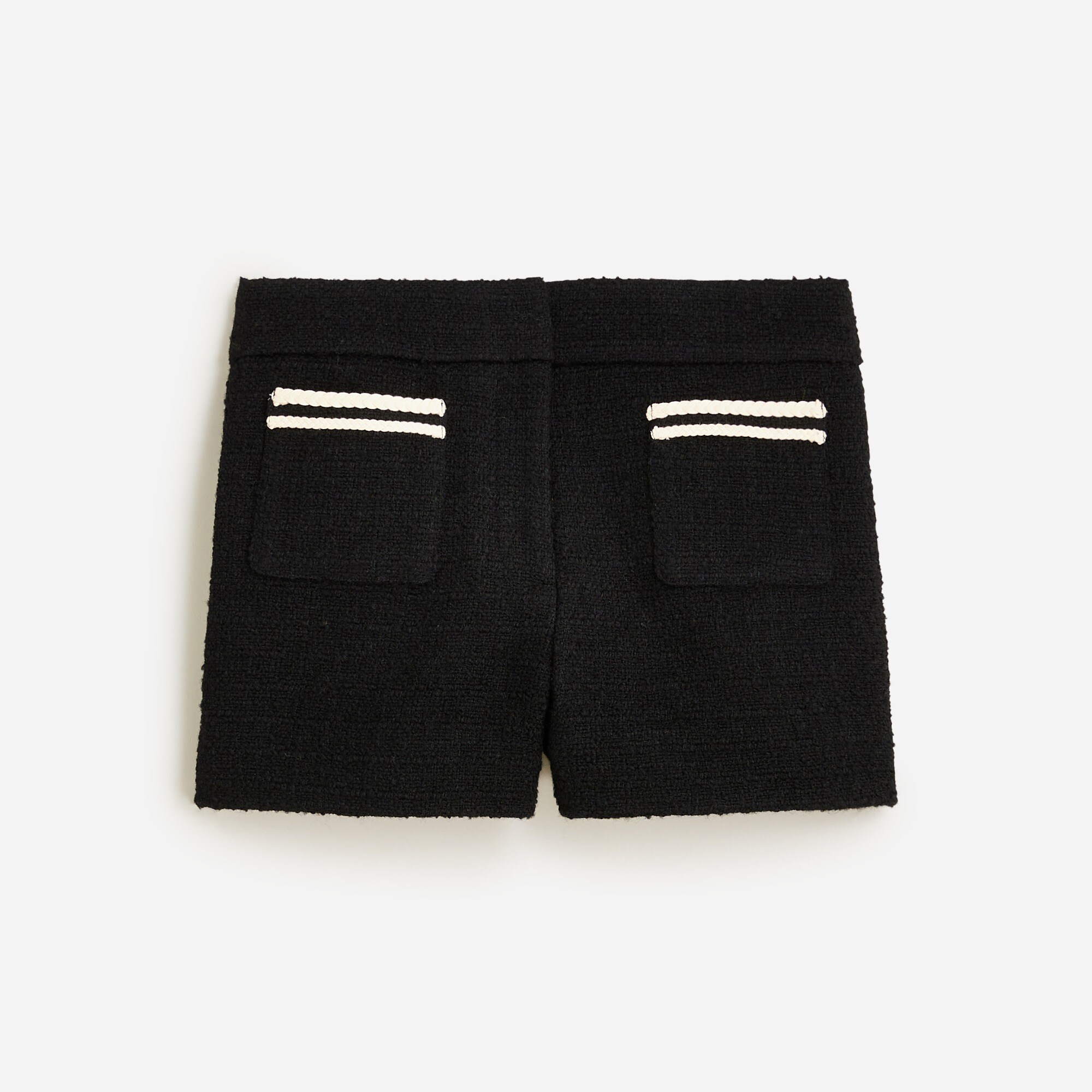 Limited-edition patch-pocket suit short in tweed