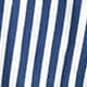 Girls' wide-leg pant in striped towel terry ROYAL NAVY STRIPE