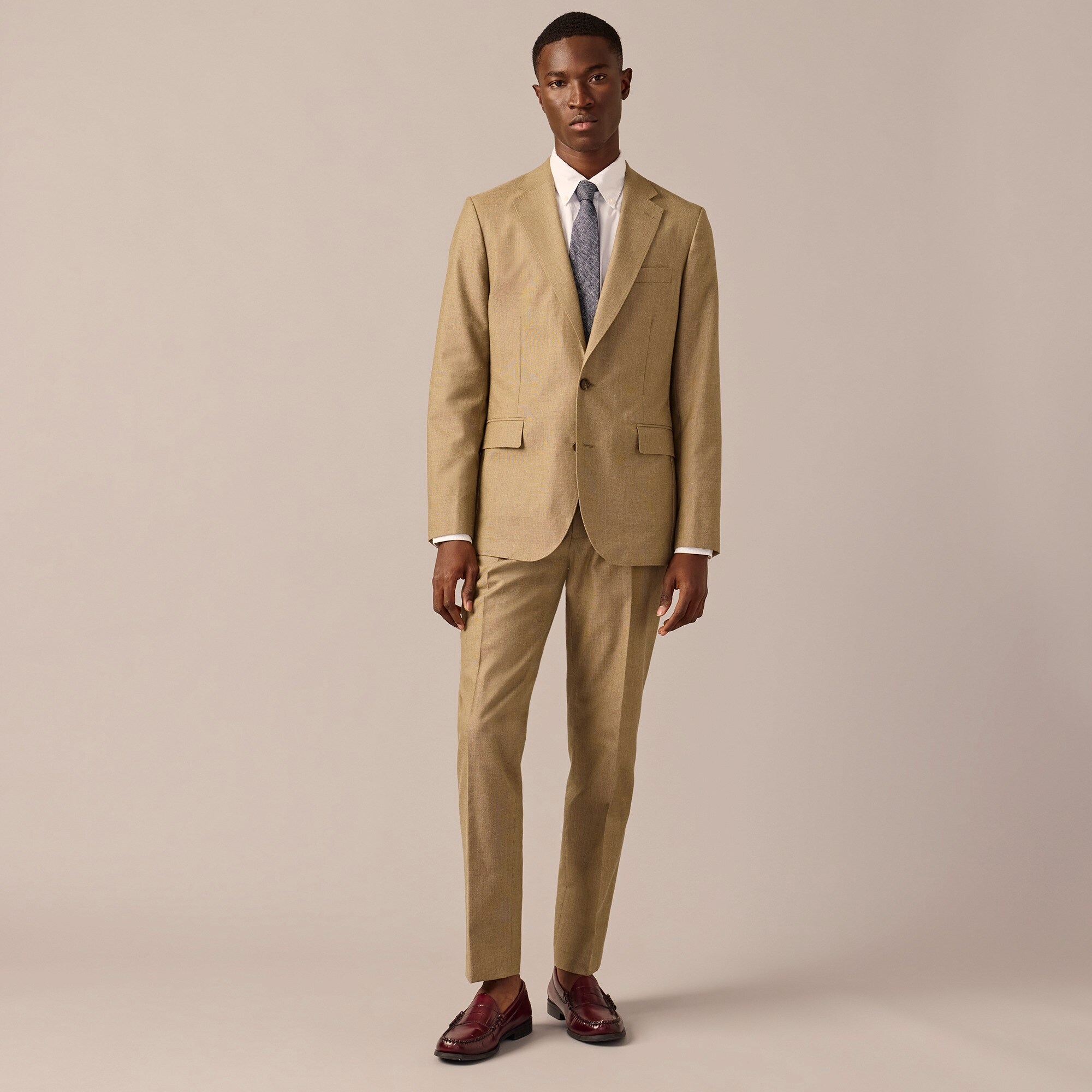  Ludlow Slim-fit suit jacket in English cotton-wool blend