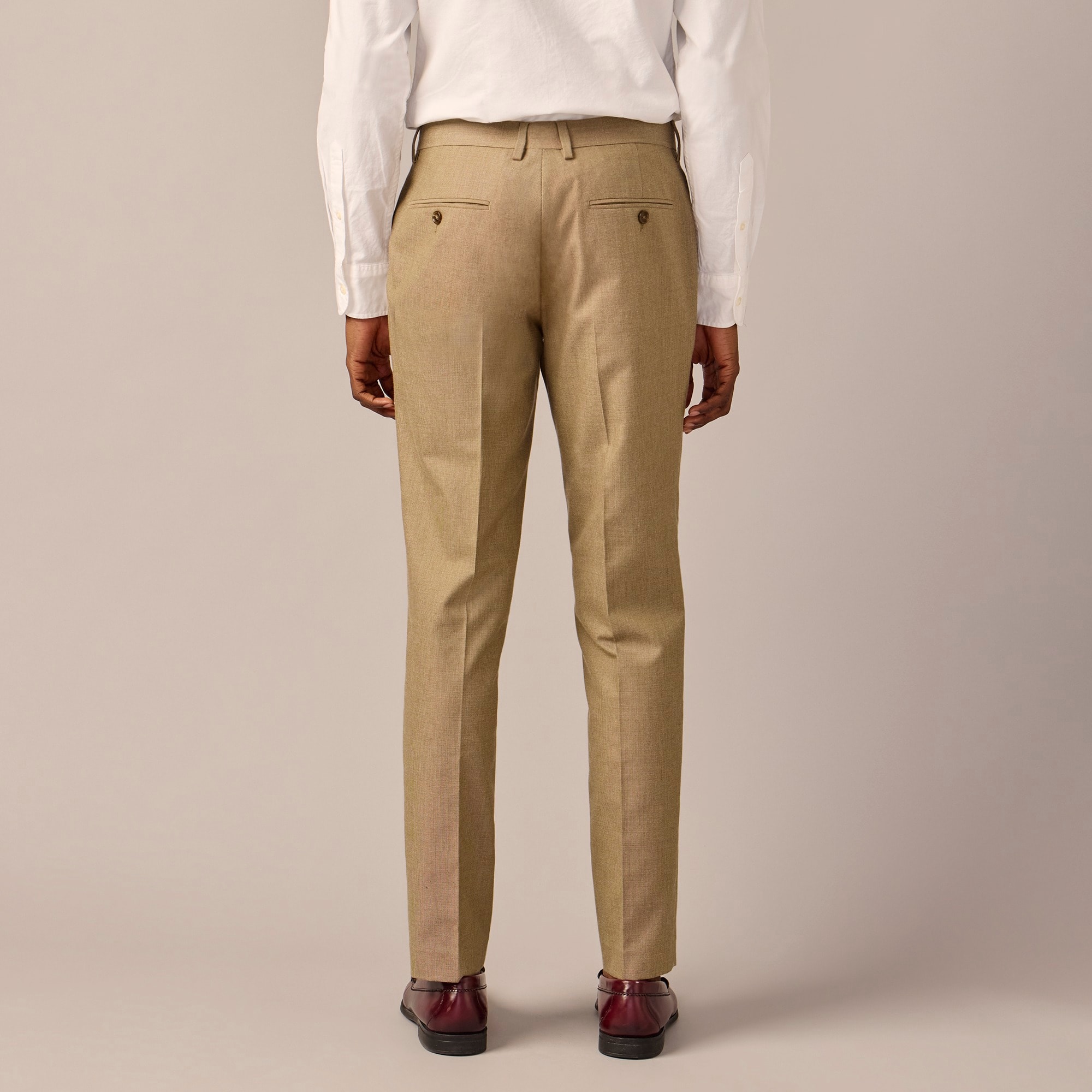 Ludlow Slim-fit suit pant in English cotton-wool blend
