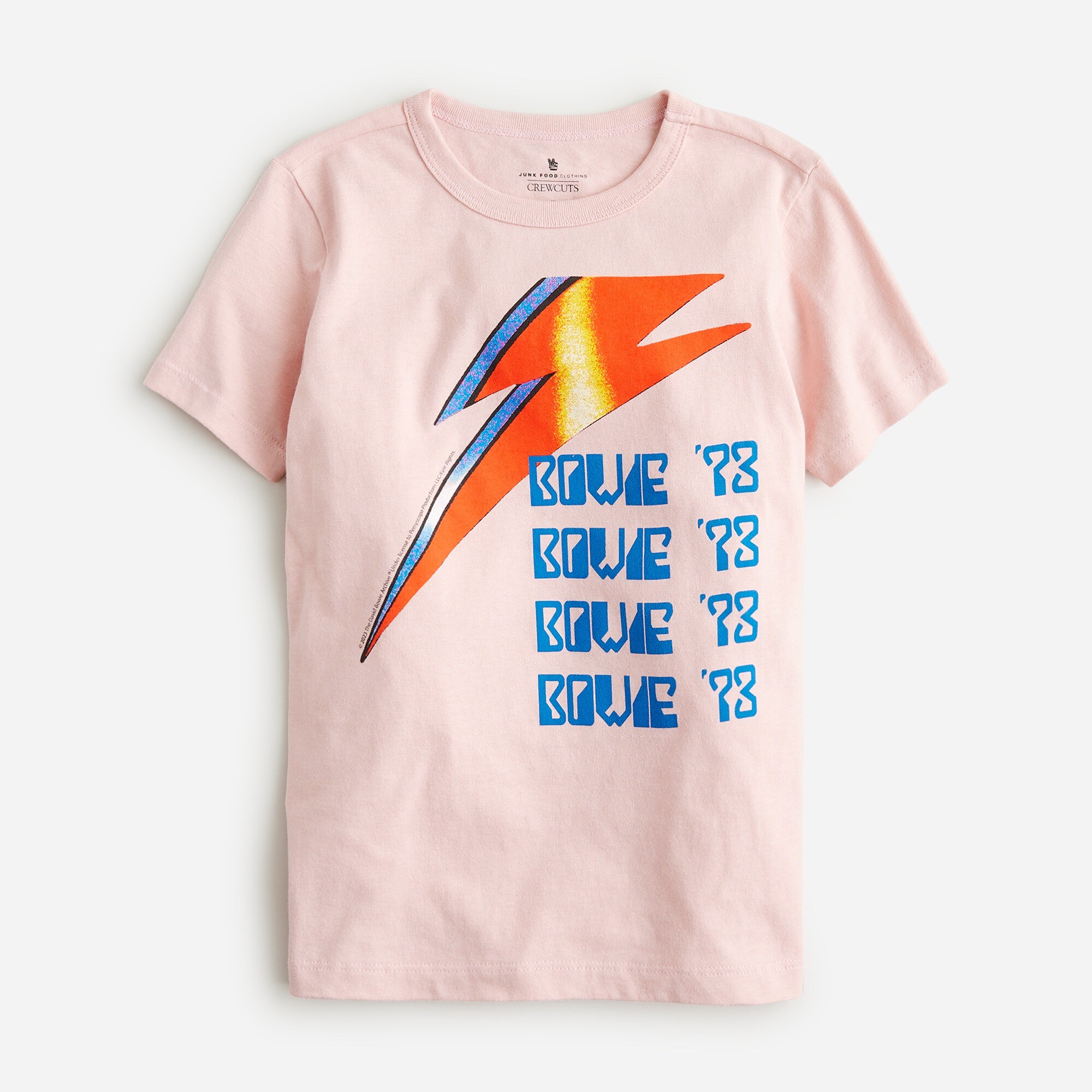  Kids' Junk Food Clothing David Bowie graphic T-shirt