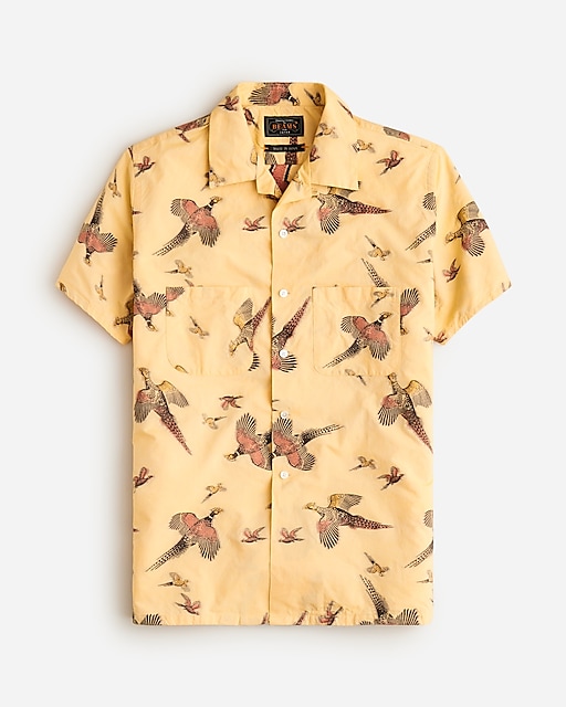  BEAMS PLUS cotton-blend camp-collar shirt
